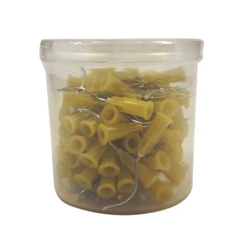 Vista Dental 312100 Stat-Flo Hemostatic Pre-Bent Tips 19 Gauge Yellow 100/Pk Vista Dental 312100 Stat-Flo Hemostatic Pre-Bent Tips 19 Gauge Yellow 100/Pk